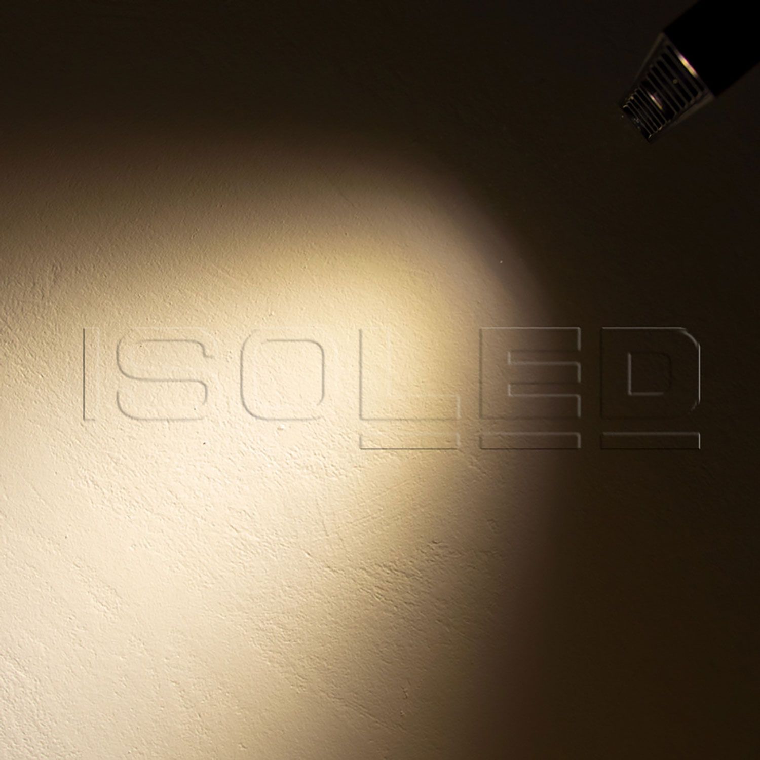 ISOLED 3-Phasen Raster-Schienenstrahler, 35W, 45°, weiß matt, 3000K - 3