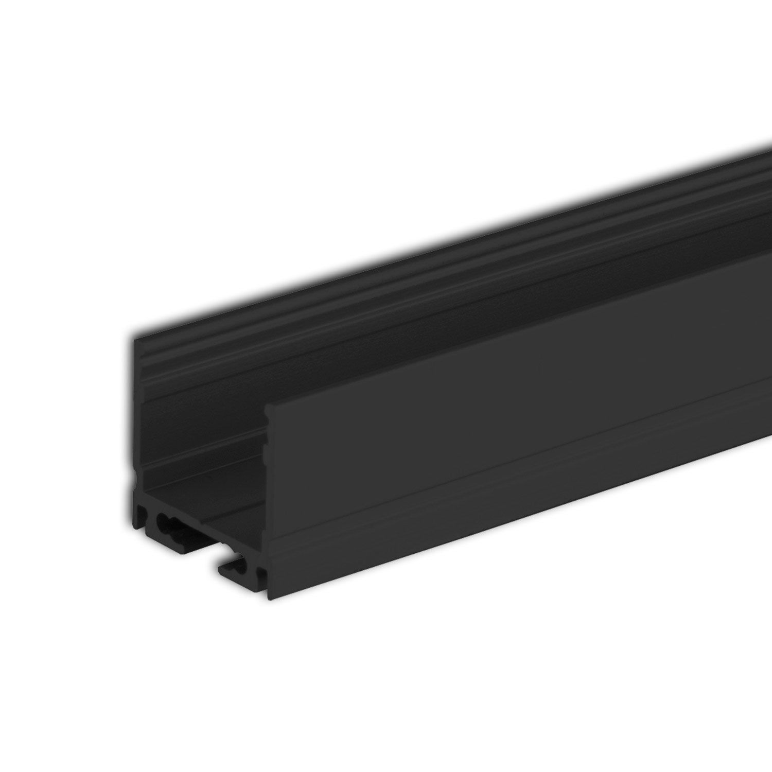ISOLED LED Aufbauprofil SURF16 Aluminium schwarz pulverbeschichtet, 200cm ISOLED LED Aufbauprofil SURF16 Aluminium schwarz pulverbeschichtet, 200cm - 1