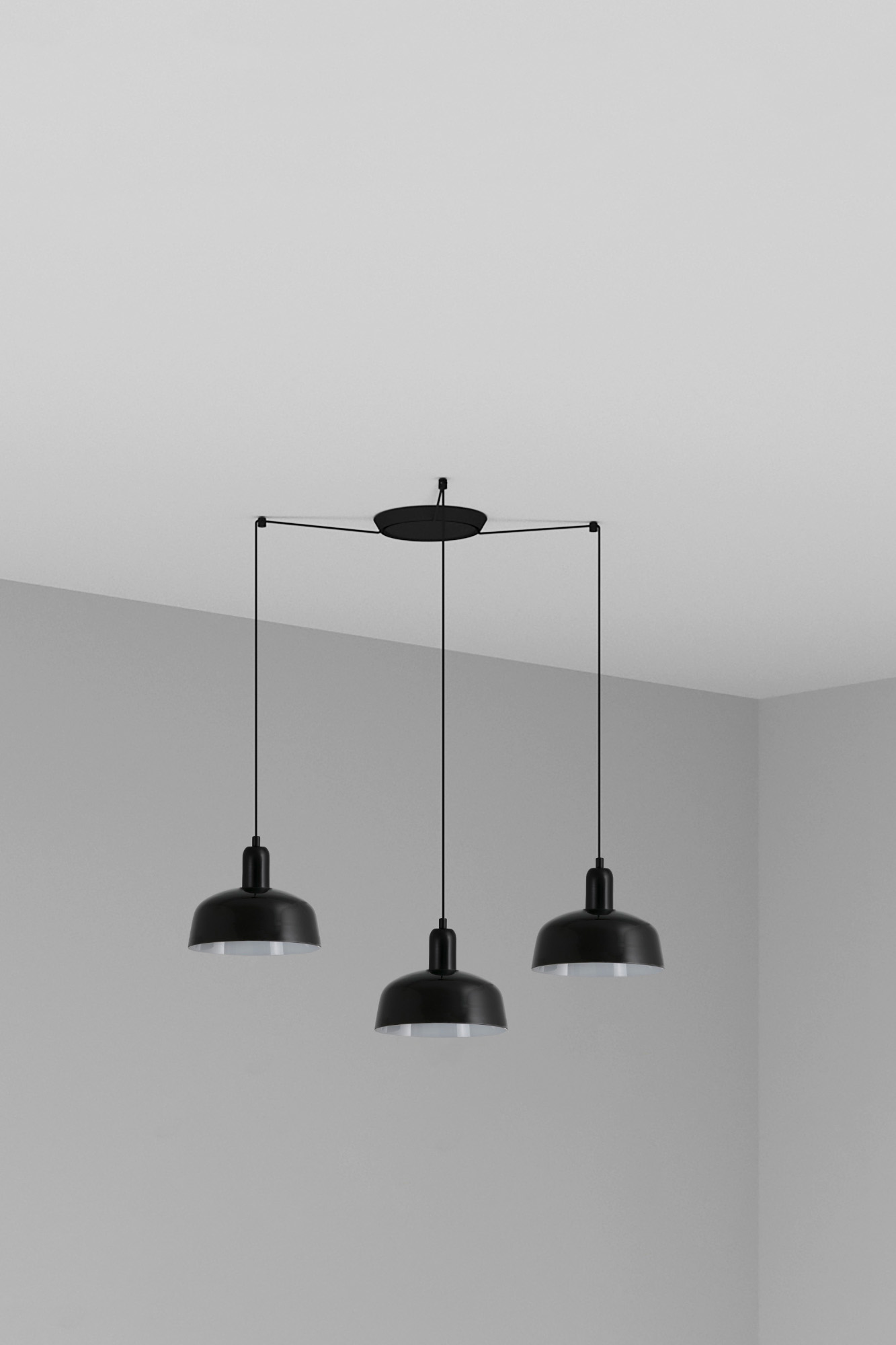 Faro TATAWIN S 3L Pendelleuchte Glas schwarz Faro TATAWIN S 3L Pendelleuchte Glas schwarz - 1
