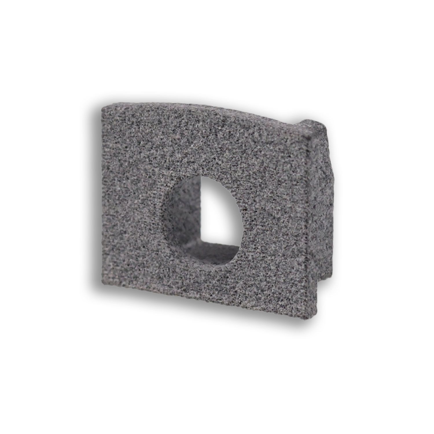 ISOLED Endkappe EC226 für Profil MAXI-AB V2, grau, mit Kabeldurchführung, 1 STK - 1
