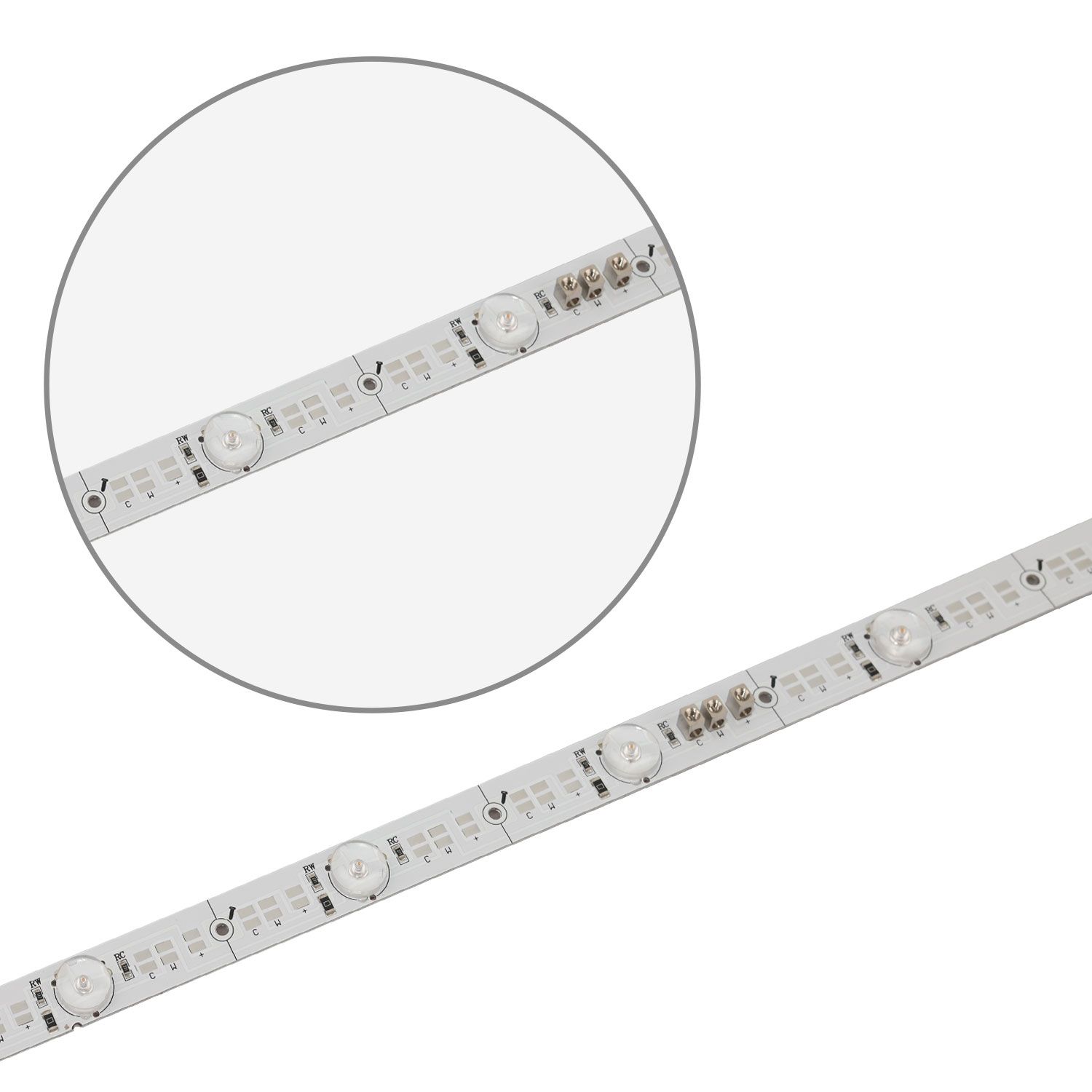 ISOLED LED Platine Backlight 825/855, 1175mm, 180° Linse, 24V, 8W+8W, IP20, weißdynamisch, dimmbar - 3