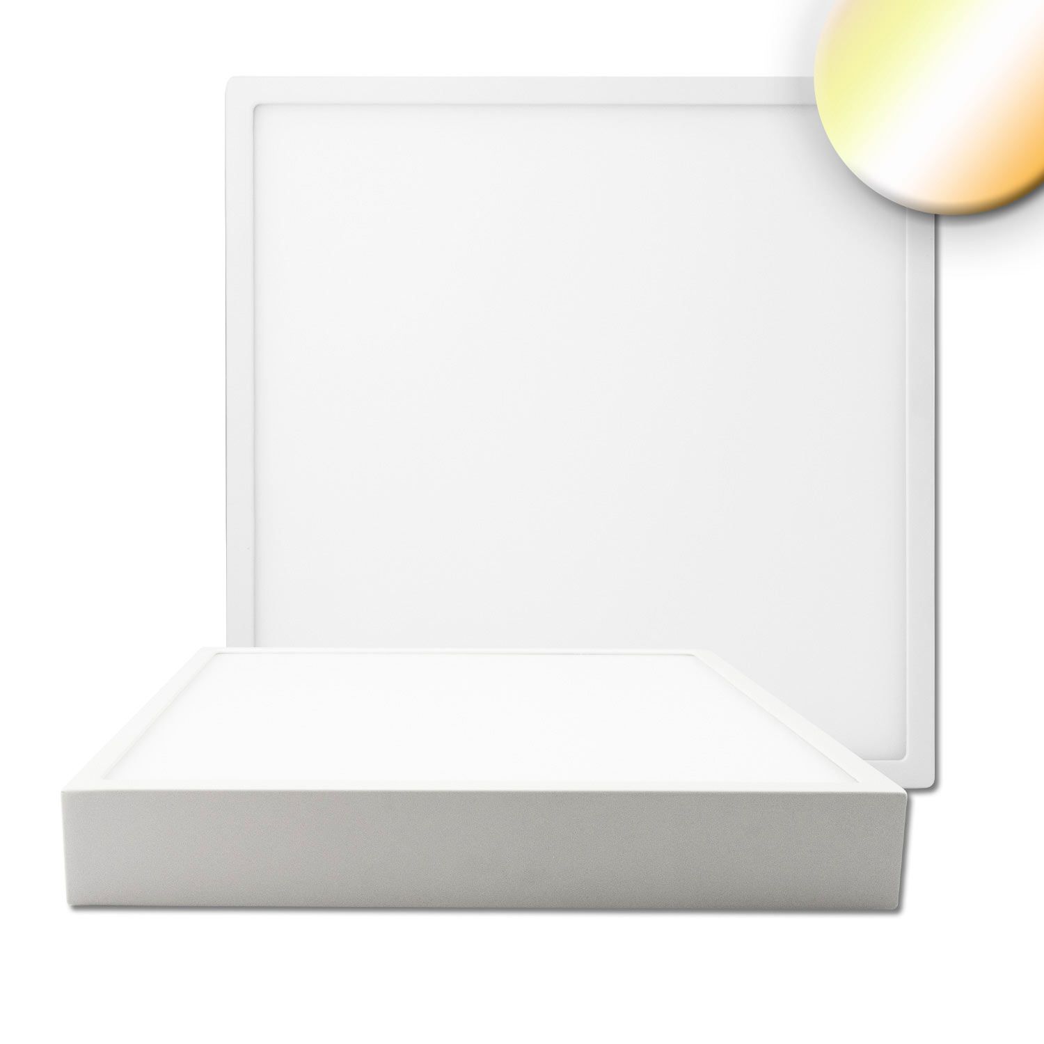 ISOLED LED Deckenleuchte PRO weiß, 30W, eckig, 300x300mm, ColorSwitch 2700|3000|4000K, dimmbar - 1