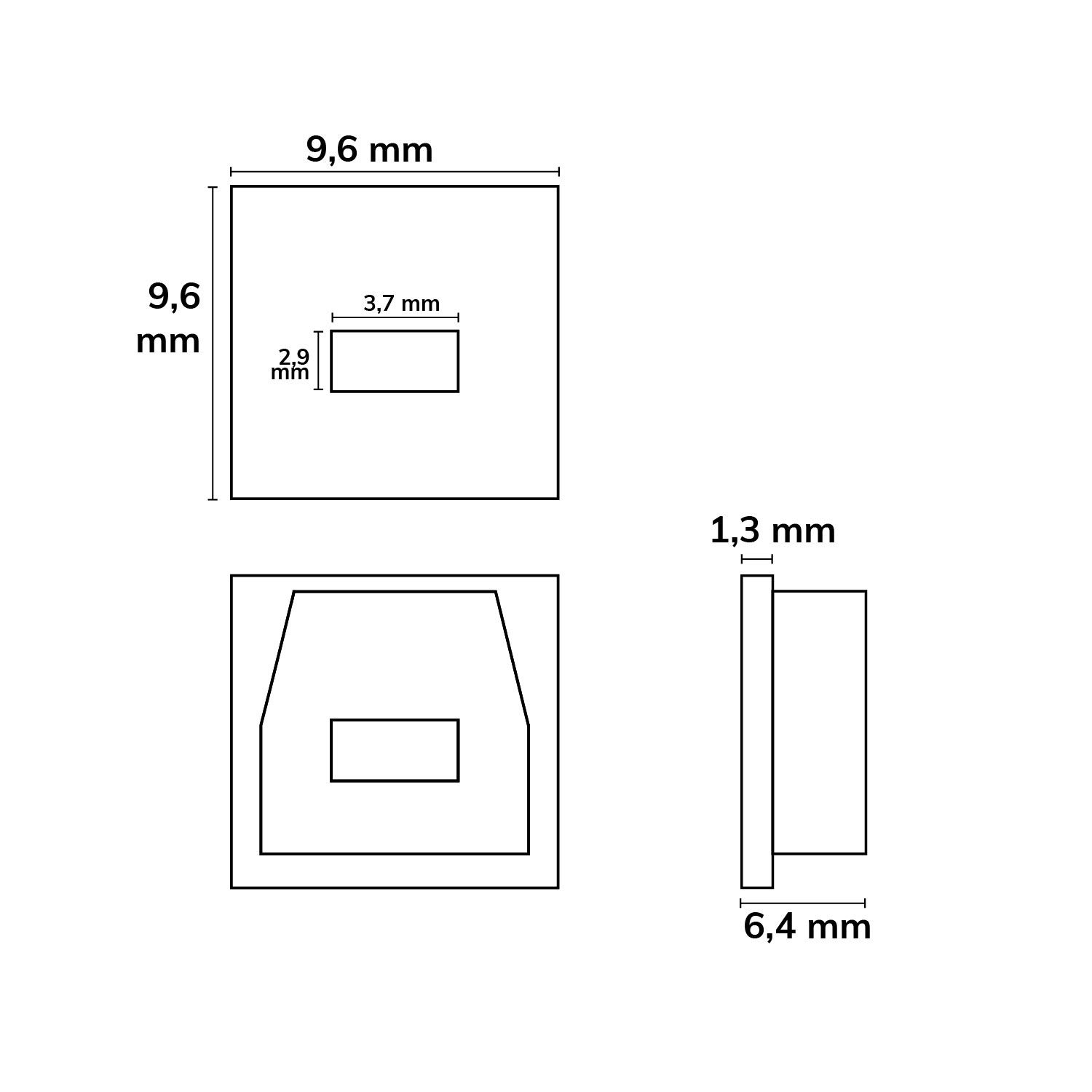 ISOLED Endkappe EC 63 für Profil SURF8, 1 STK, mit Kabeldurchführung - 2