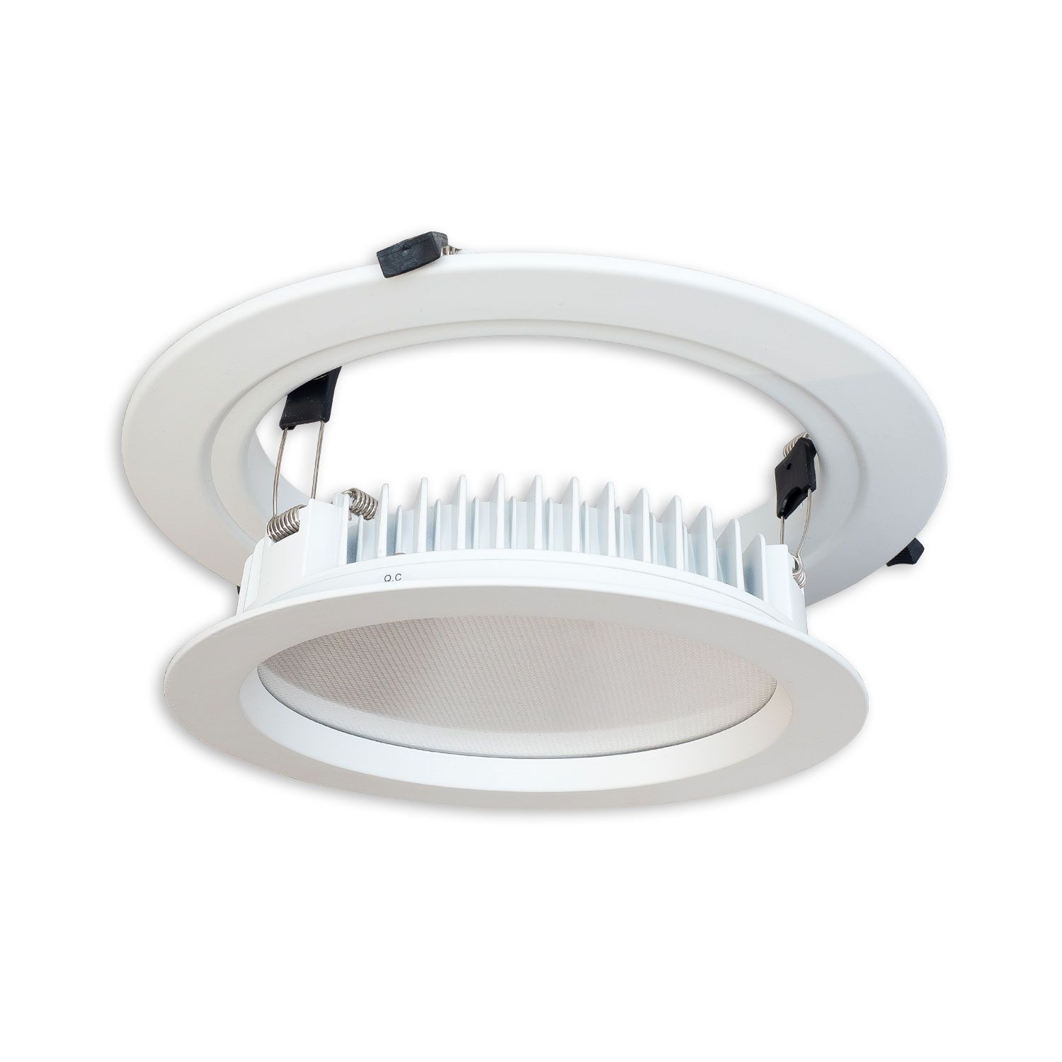 ISOLED Loch Adapterring für Downlights, mit Federn, weiß, ID 201mm - AD 287mm - 3