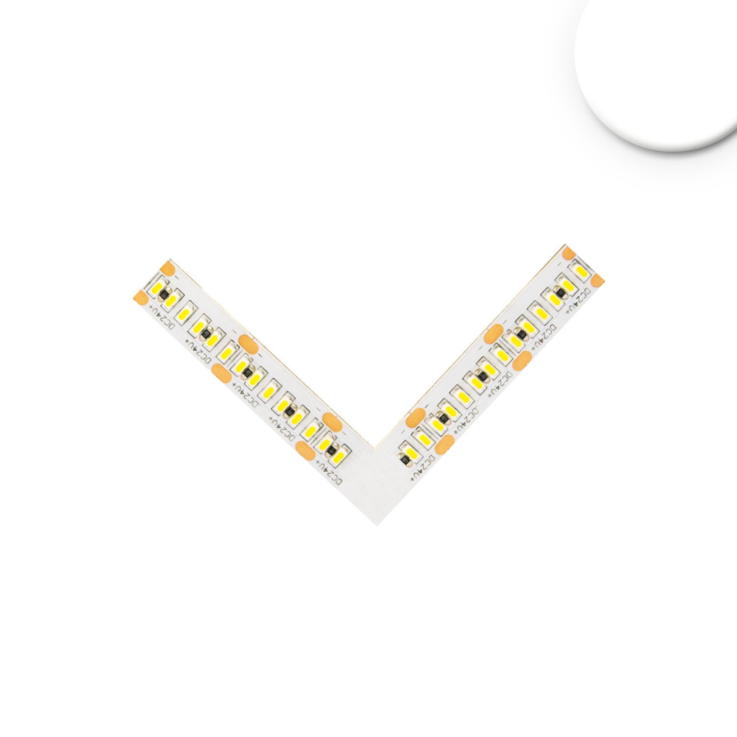 ISOLED Eckverbindung leuchtend 0,5W für MiniAMP Flexband, 24V DC, 6W, IP20, 4000K - 1