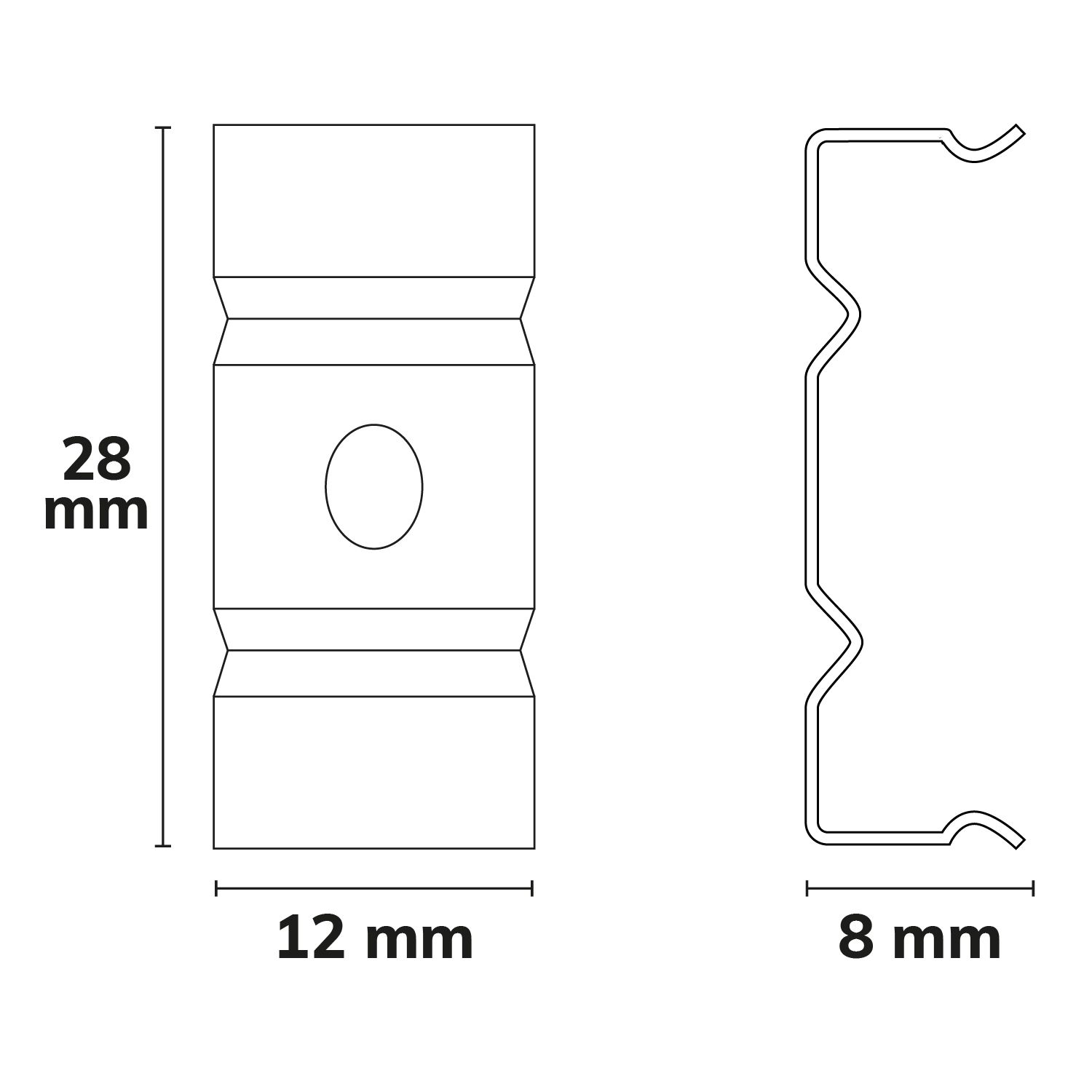 ISOLED Montageklammer Z24 für Profil SURF20/DIVE20, weiß - 2