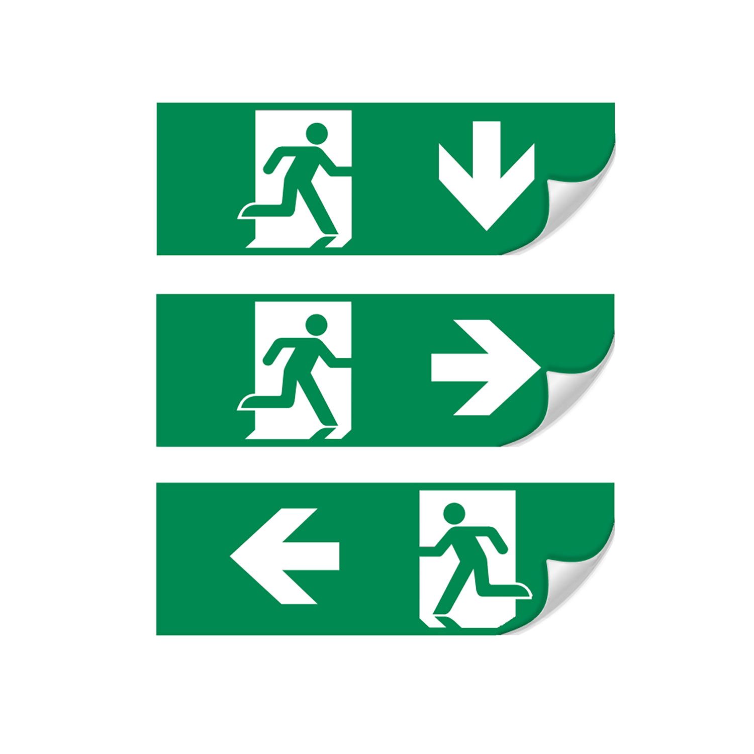 ISOLED Vertikales Schild für LED Notlicht/Fluchtwegleuchte UNI4 - 3