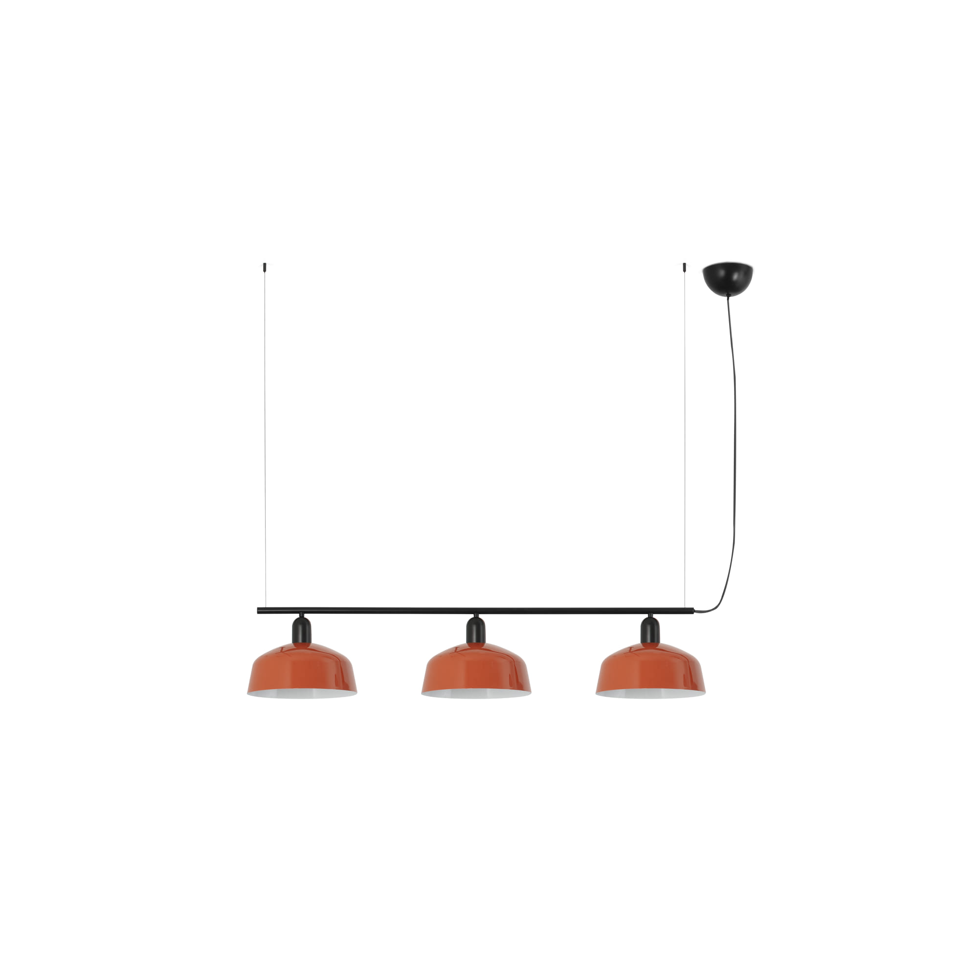Faro TATAWIN M Metall 3L Pendelleuchte Orange-rot Faro TATAWIN M Metall 3L Pendelleuchte Orange-rot - 1