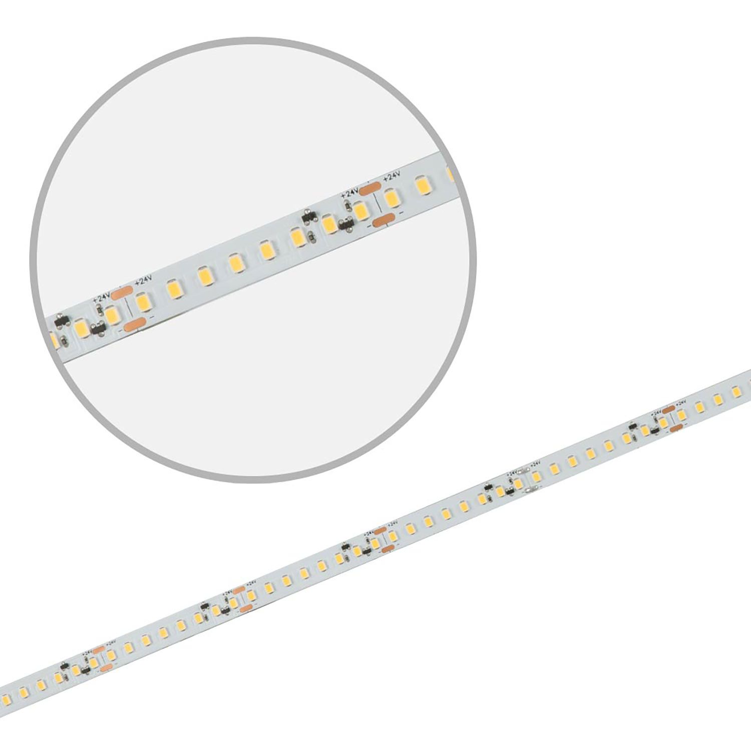 ISOLED LED CRI830 High-Lumen CC Flexband, 24V DC, 21W, IP20, 3000K, 150 lm/W, 5m Rolle, 140 LED/m - 3