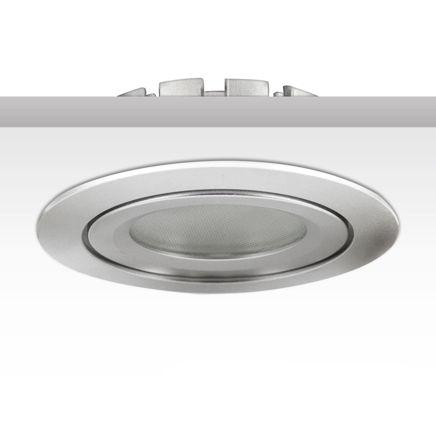 ISOLED LED Einbaustrahler, silber, 8W SMD, 120°, rund, warmweiß, dimmbar - 2