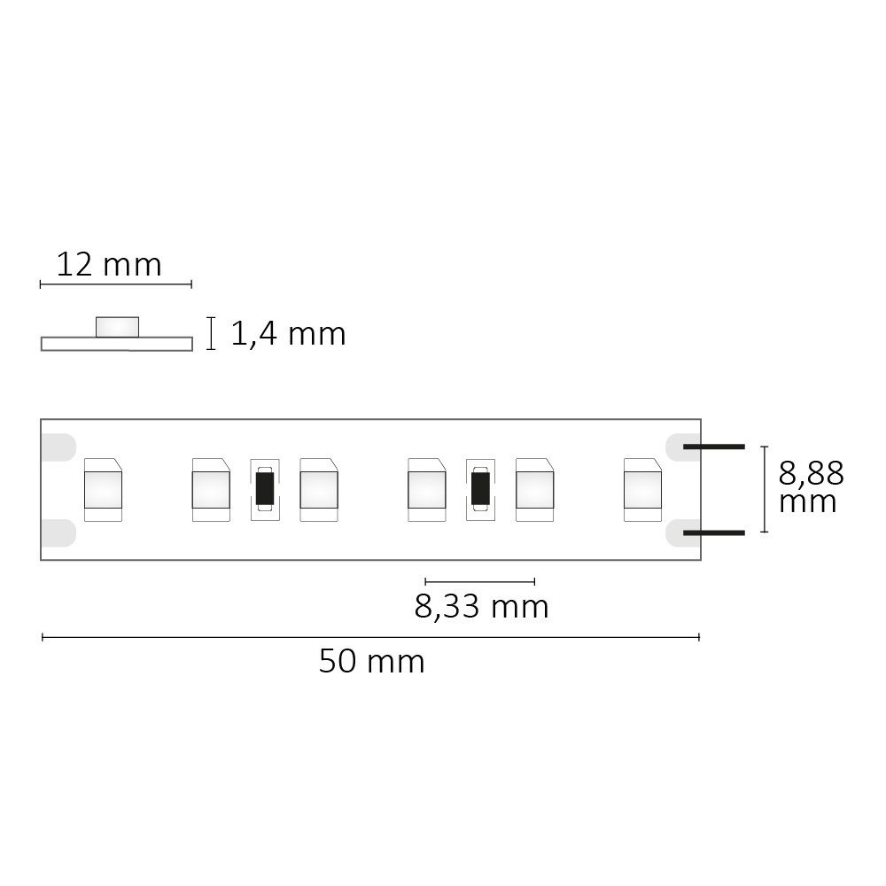 ISOLED LED HEQ830 Flexband Classic, 24V DC, 16W, IP20, 3000K, 5m Rolle, 120 LED/m - 4