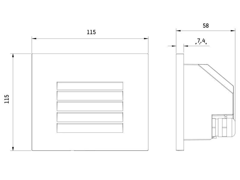 Molto Luce WALL OUT R II (anthrazit) - 2