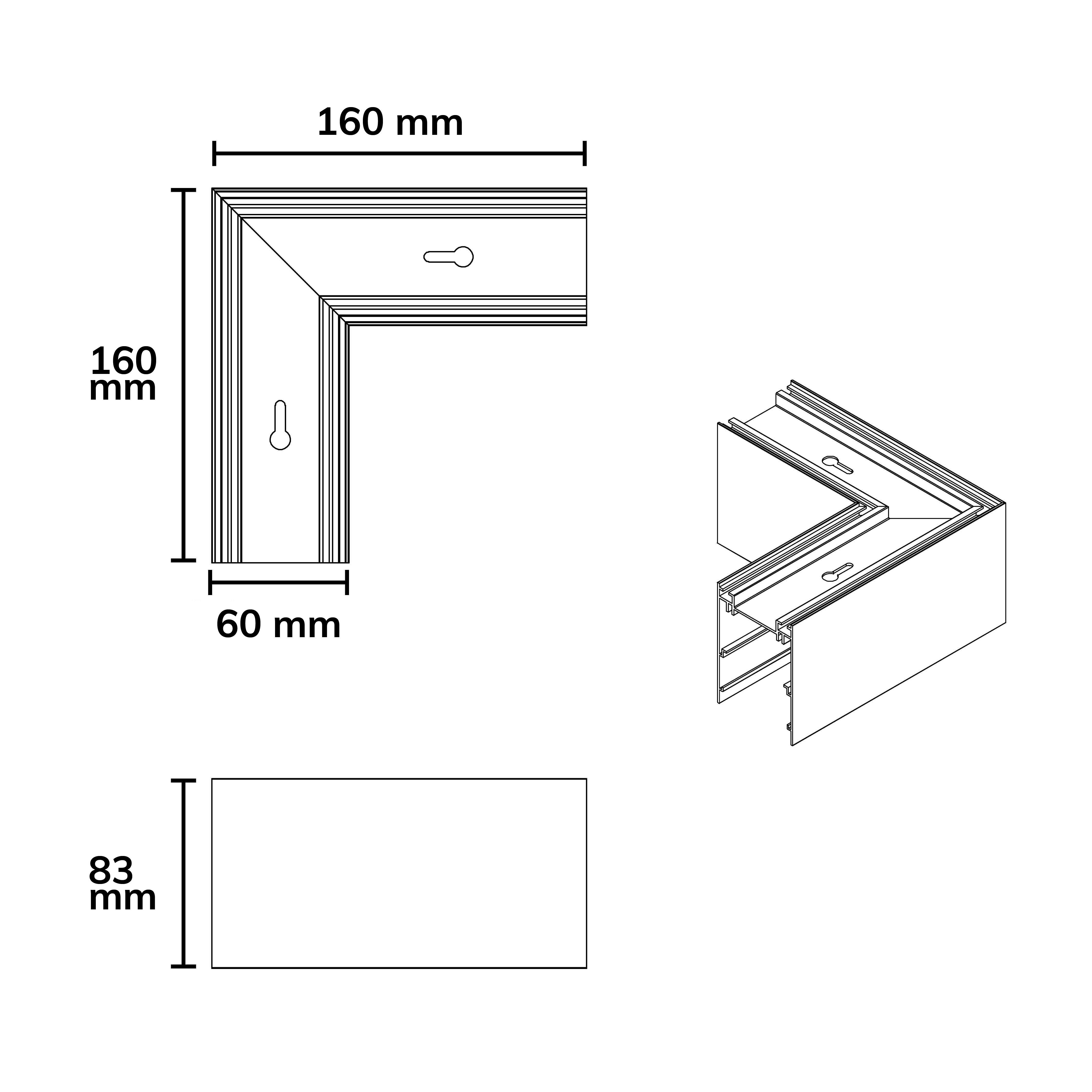ISOLED L-Verbinder für Aufbau/Hängeleuchte LINKLINE50 weiß - 4
