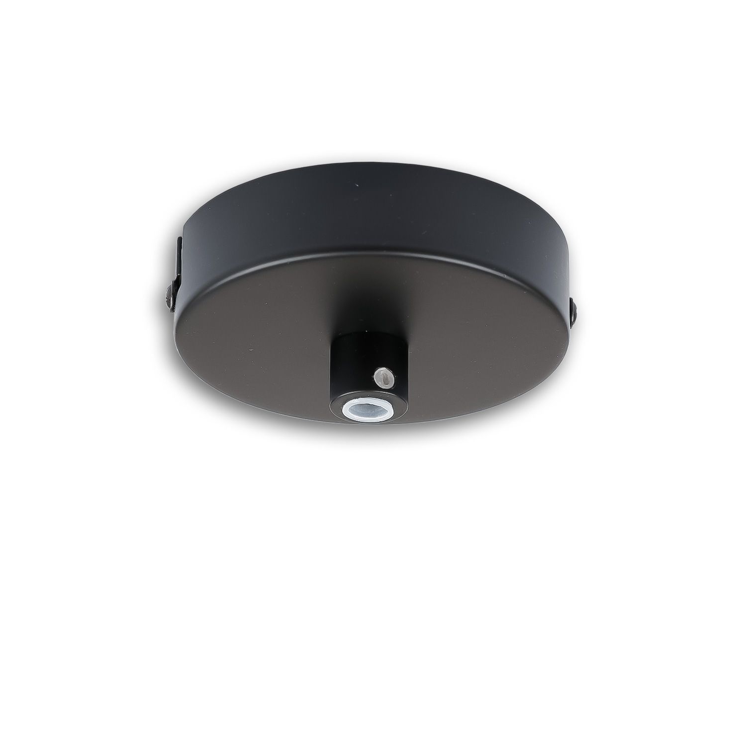 ISOLED Deckenbaldachin rund, schwarz, für Kabel mit bis zu max. 9,8mm Manteldurchm. - 1