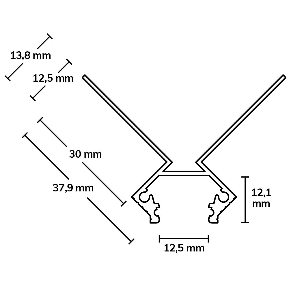 ISOLED LED Trockenbauprofil Ausseneck, 300cm - 2