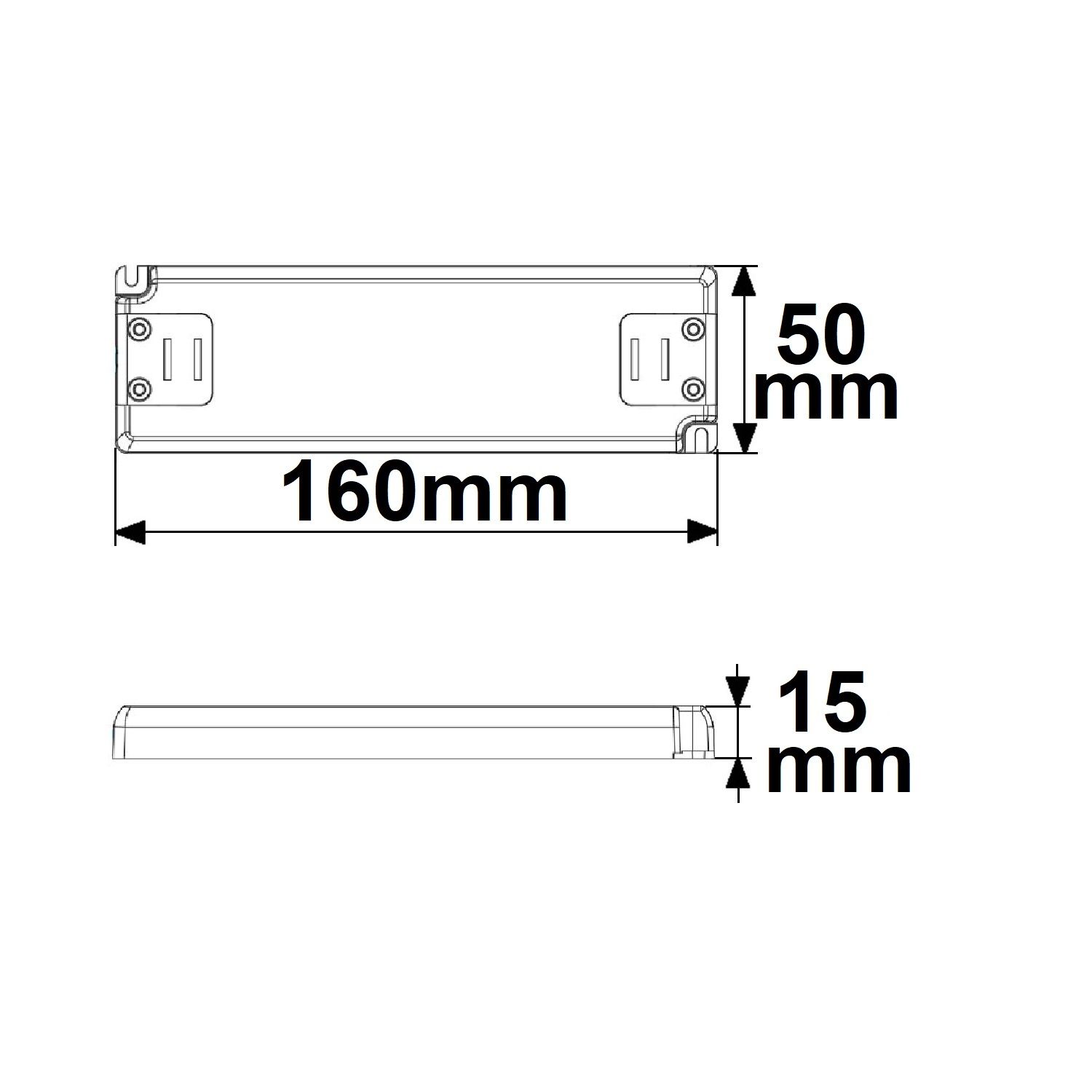 ISOLED LED Trafo 12V/DC, 0-30W, SELV, ultraflach - 3