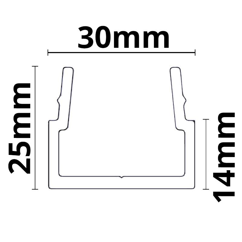 ISOLED Montageschiene MR1 für Outdoor, 100cm - 3