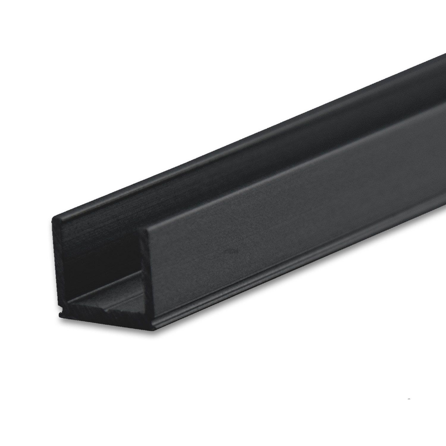 ISOLED LED Aufbauprofil SURF6 Aluminium schwarz RAL9005, 200cm - 1