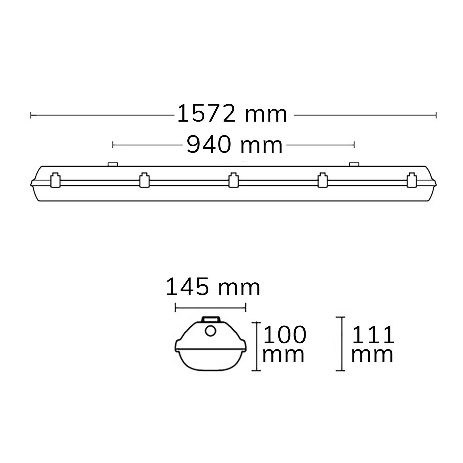ISOLED LED Wannenleuchte ATEX II 150cm, 48,3W, IP66, kaltweiß - 3