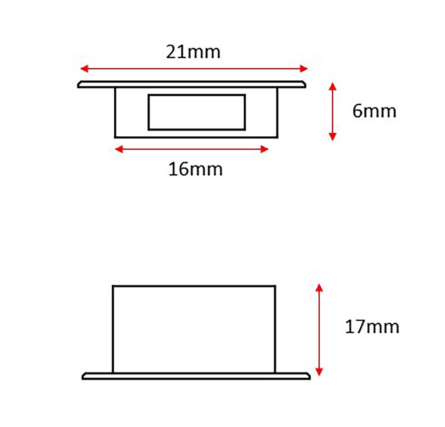 ISOLED Endkappe EC25W weiß für Profil DIVE12 FLAT, 1 STK - 2