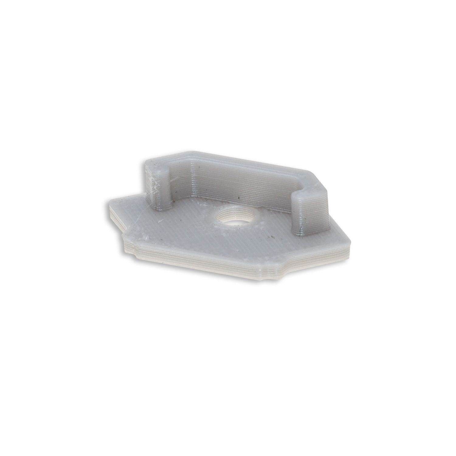 ISOLED Endkappe E217 für LED Trockenbauprofil Ausseneck, mit Kabeldurchführung, 1STK - 2