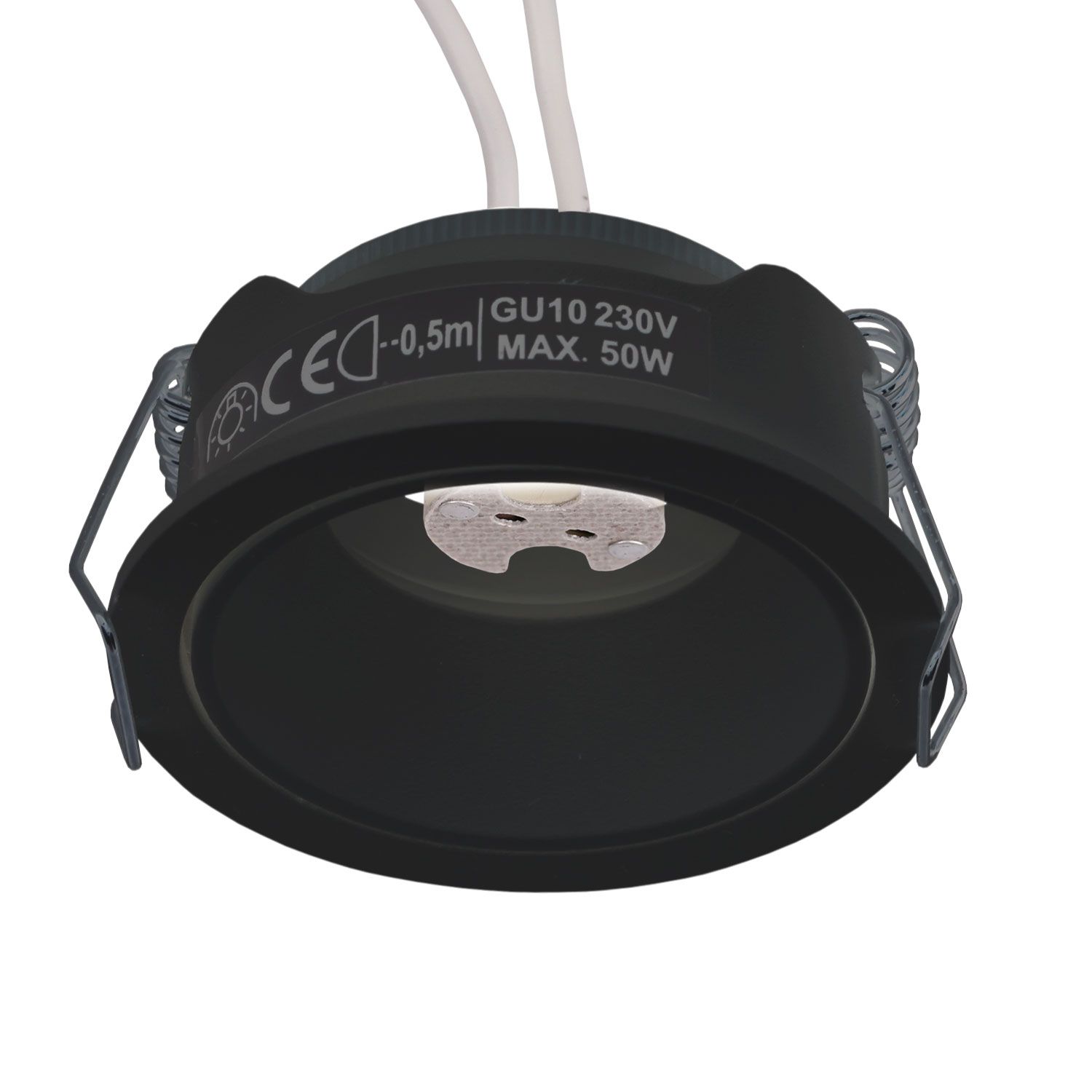 ISOLED Einbaurahmen für MR11/GU10 Mini Spots, rund, schwarz - 2