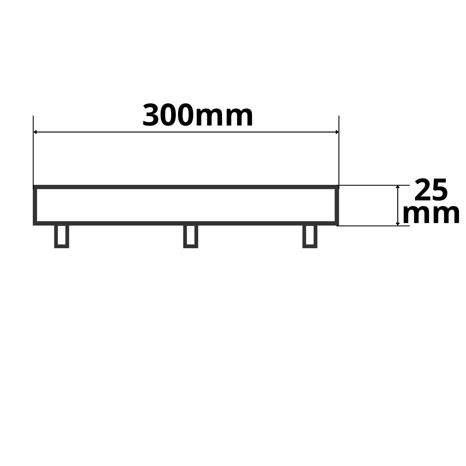 ISOLED Deckenbaldachin rund, schwarz, für 3-Fachabhängung - 2