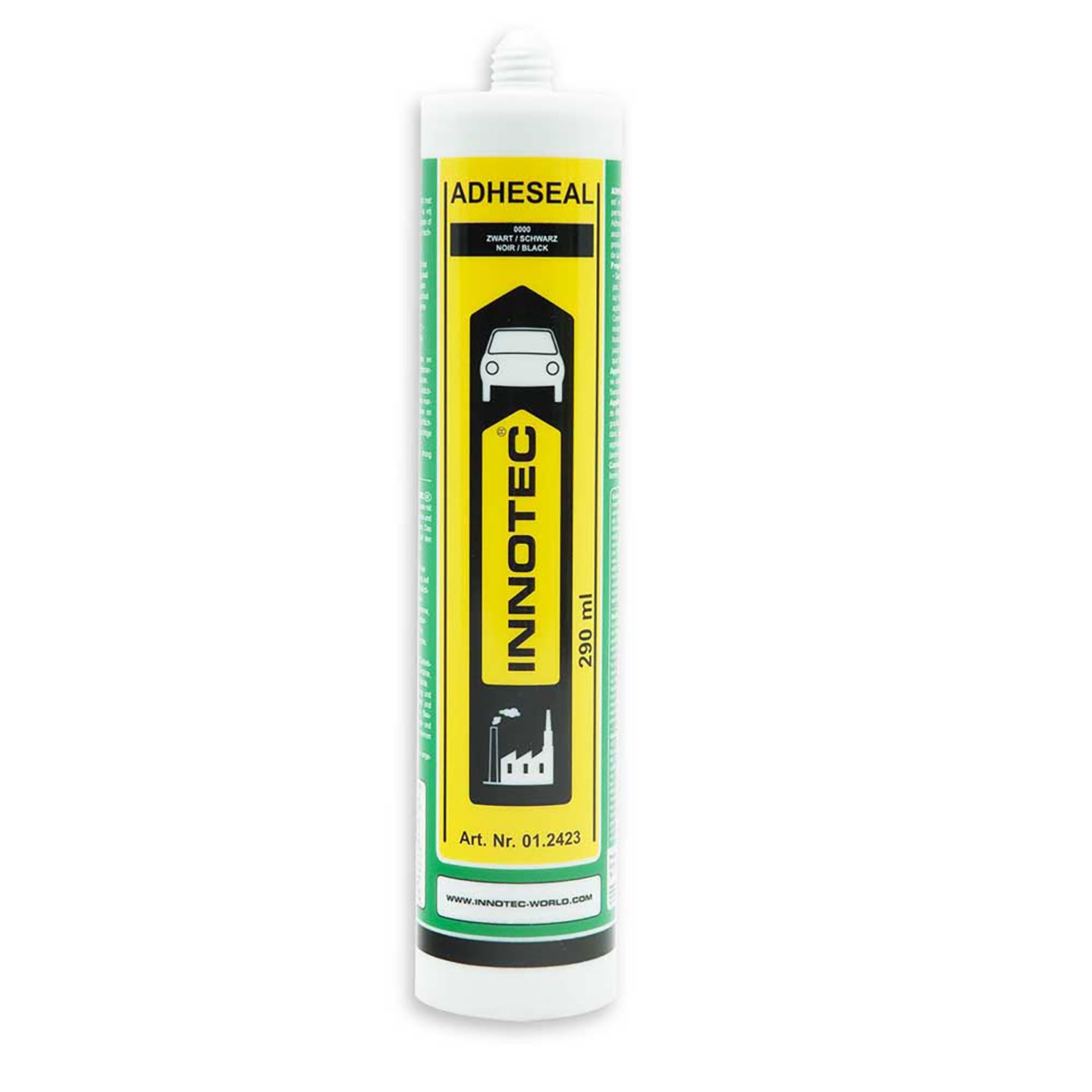 ISOLED Adheseal wasserfester Kleber/Dichtmasse, schwarz, 290 ml Kartusche - 1