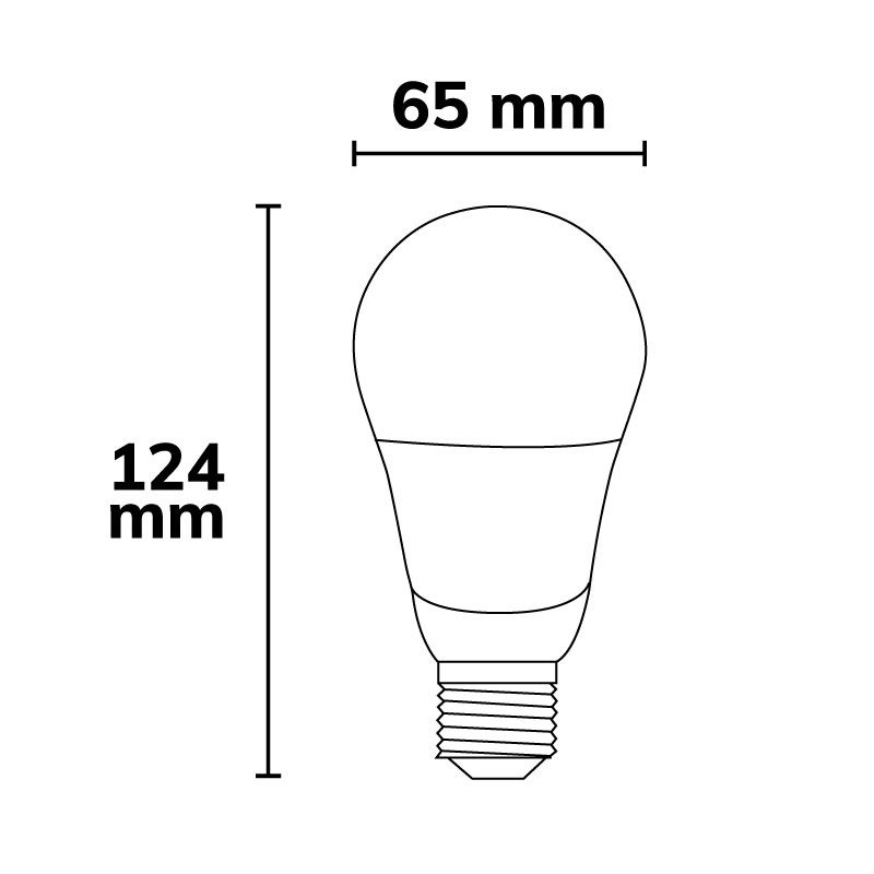 ISOLED E27 LED Birne 15W A60, 240°, milky, warmweiß - 2