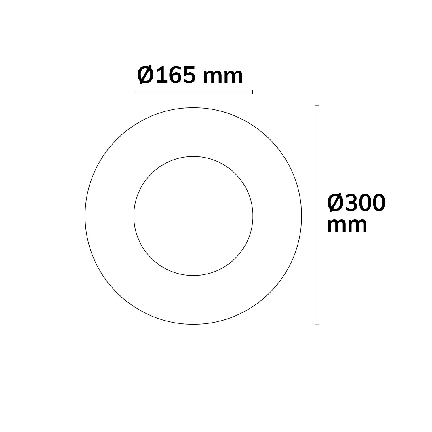 ISOLED Loch Adapterring ID 165mm - AD 300mm - 3