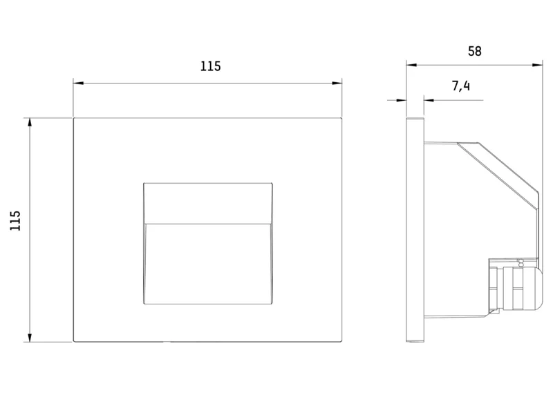Molto Luce WALL OUT R I (anthrazit) - 2