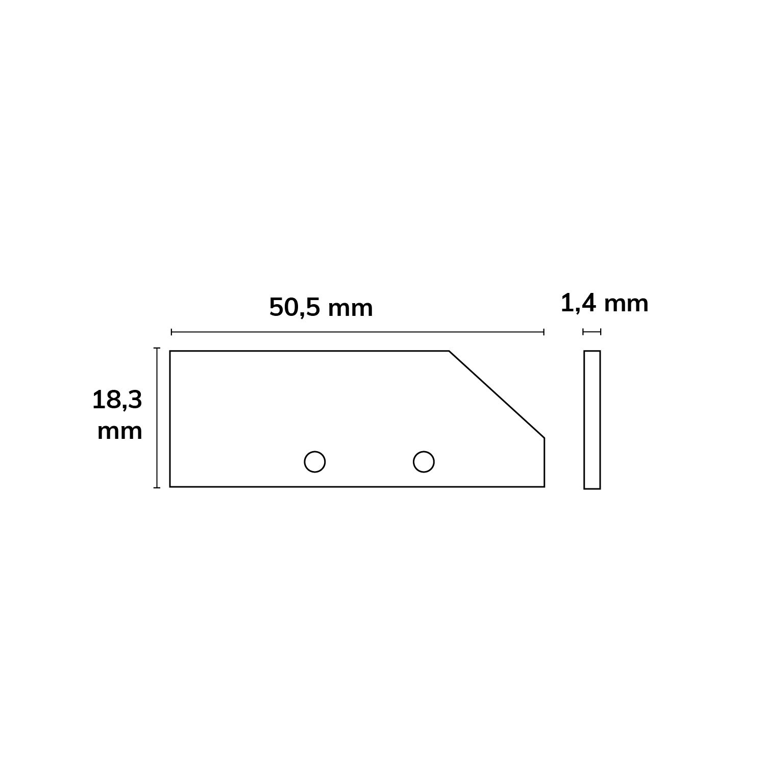 ISOLED Endkappe EC92 Aluminium eloxiert für Profil HIDE ASYNC inkl. Schrauben - 2