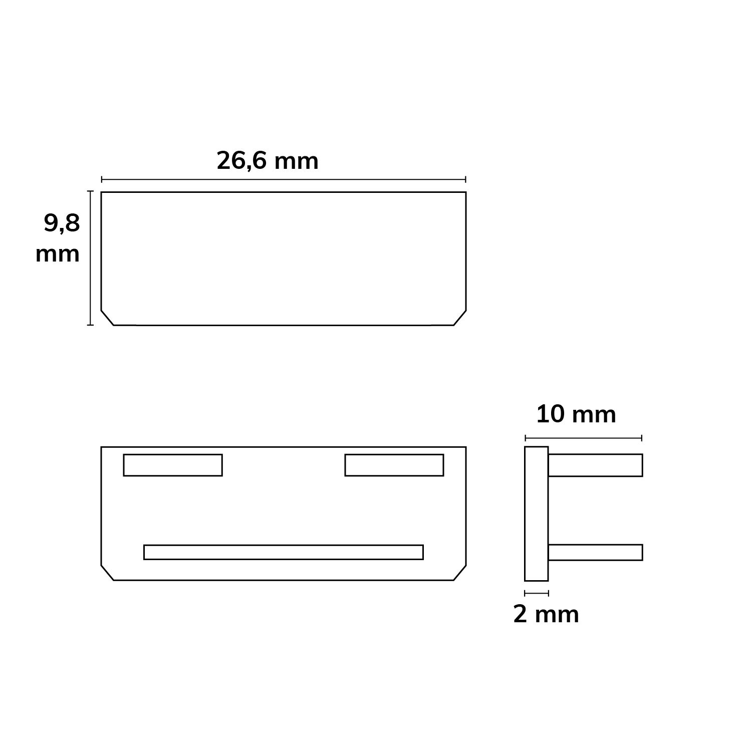 ISOLED Endkappe für Profil WING20 klein - 3