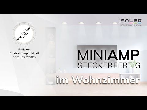 ISOLED LED weißdynamischer Push/Funk PWM-Dimmer MiniAMP inkl. Fernbedienung 12-24V DC, 5A - 3