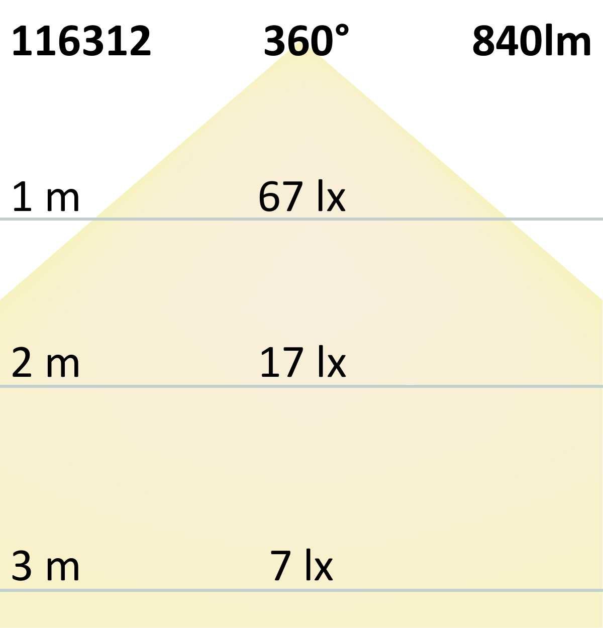 ISOLED E27 LED Birne A60, 4W, klar, 210 lm/W, warmweiß - 6