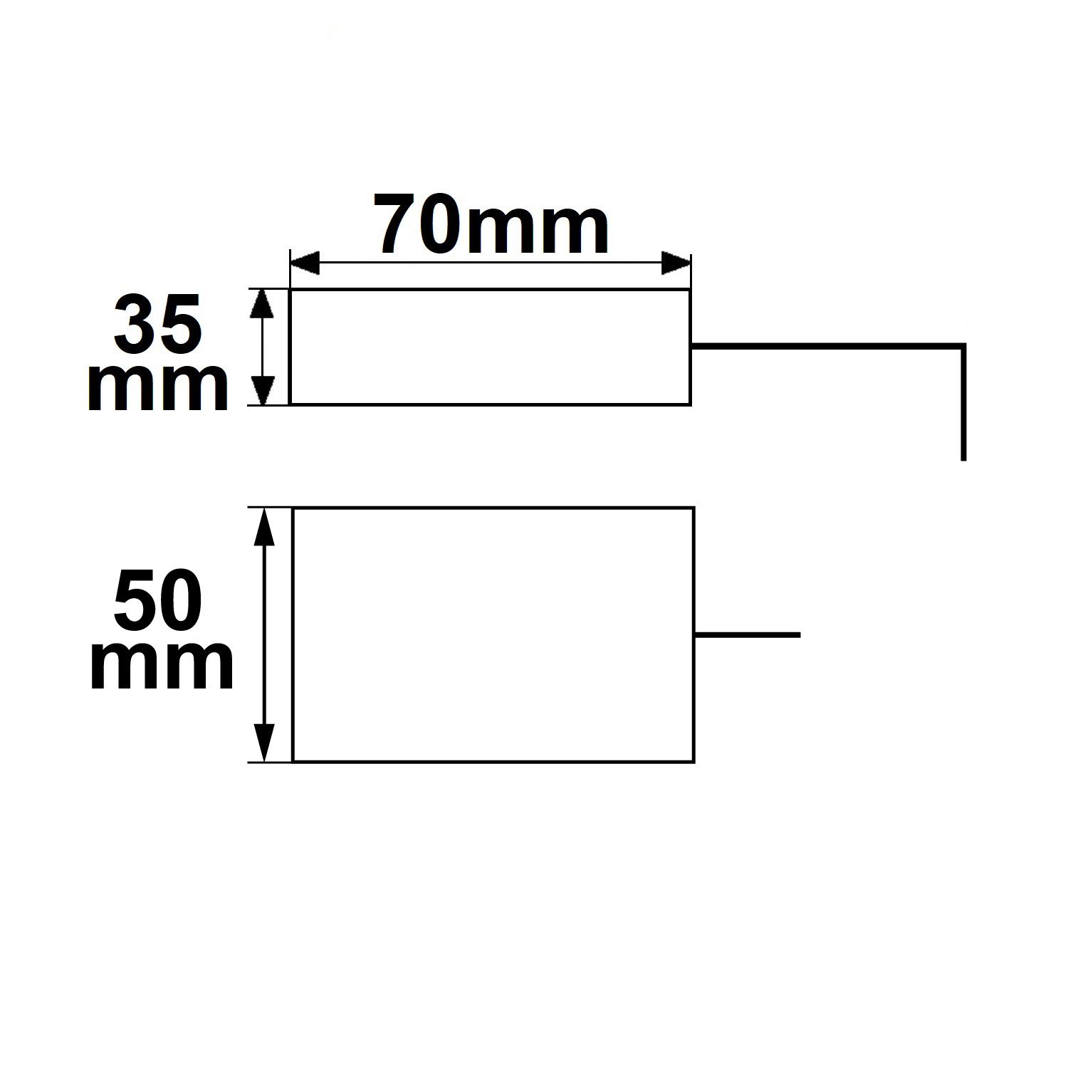 ISOLED Anschlussbox 2x5-polig, 0,5-2,5mm², max. 450V/16A zur Durchverkabelung, mit 30cm Anschlussleitung - 2