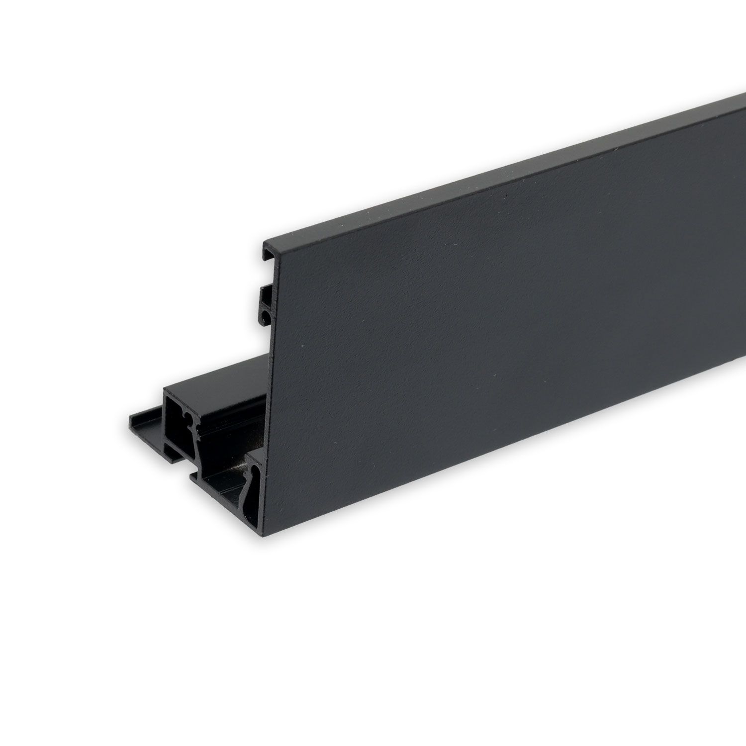 ISOLED Karniesen-Blende VISOR mit Lichtlinienoption für Gardinenprofil Curtain, schwarz RAL 9005 ISOLED Karniesen-Blende VISOR mit Lichtlinienoption für Gardinenprofil Curtain, schwarz RAL 9005 - 1