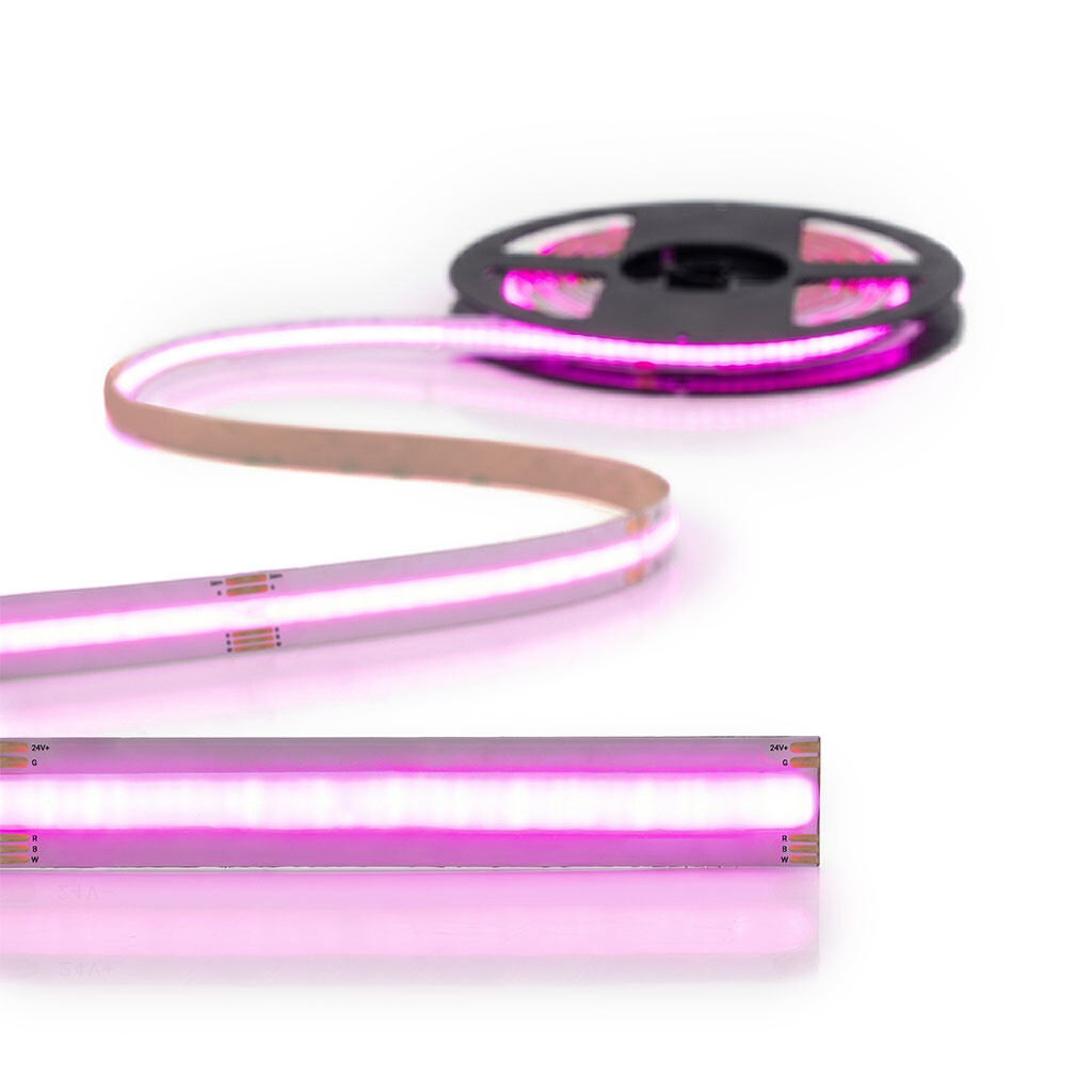 Emilum Flex COB RGBW LED-Streifen 24V, 18W, RGBW/3000K, CRI90, 784LED, IP20, 12mm - 4
