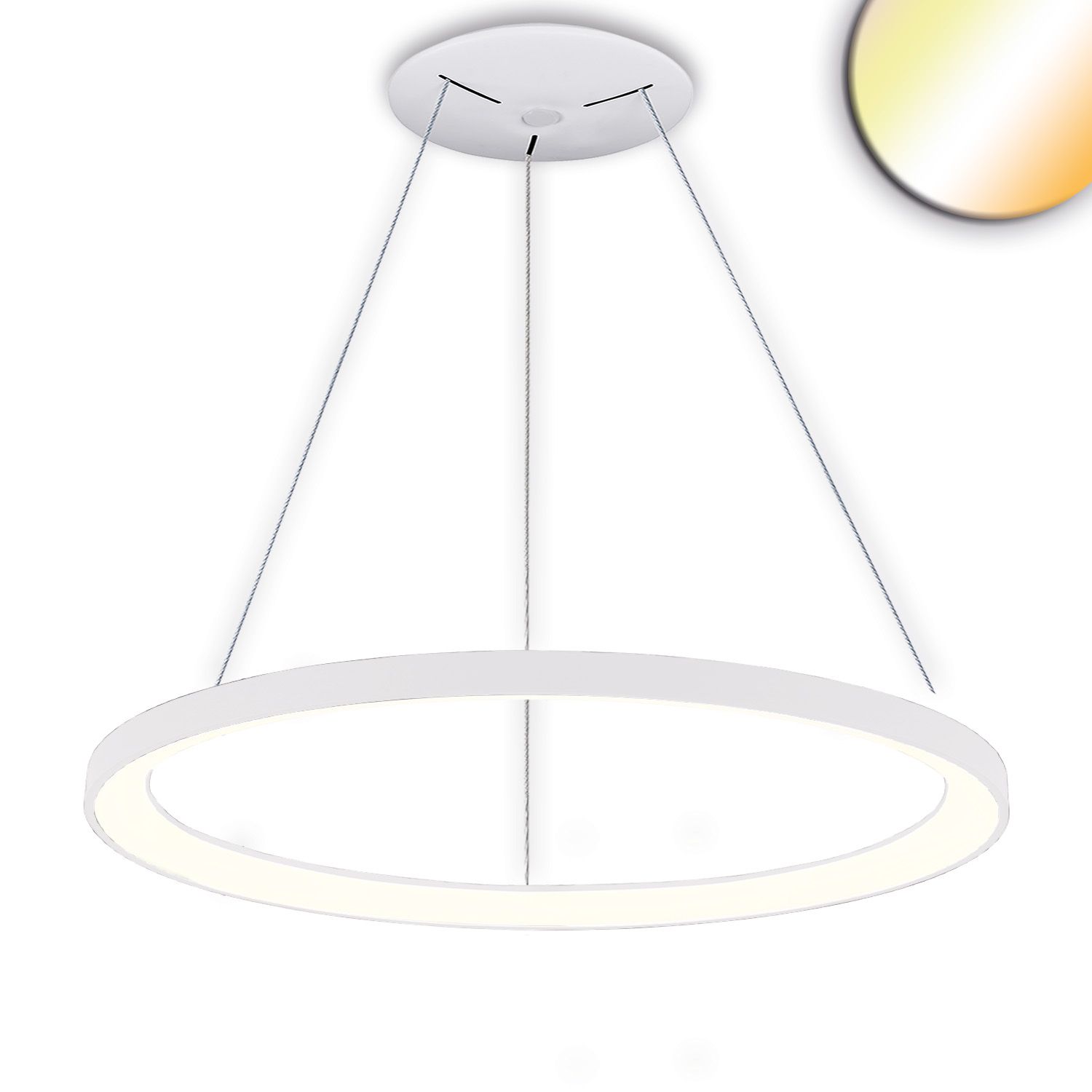 ISOLED LED Hängeleuchte Orbit 780, weiß, 60W, rund, ColorSwitch 3000|3500|4000K, dimmbar - 1