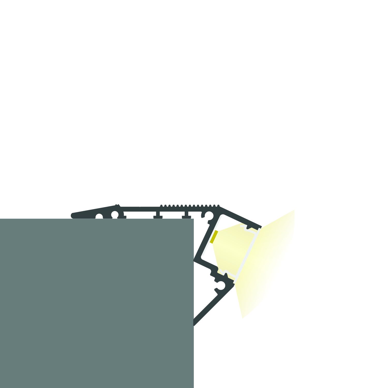 ISOLED LED Treppenprofil STAIRS13, eloxiert 200cm - 4