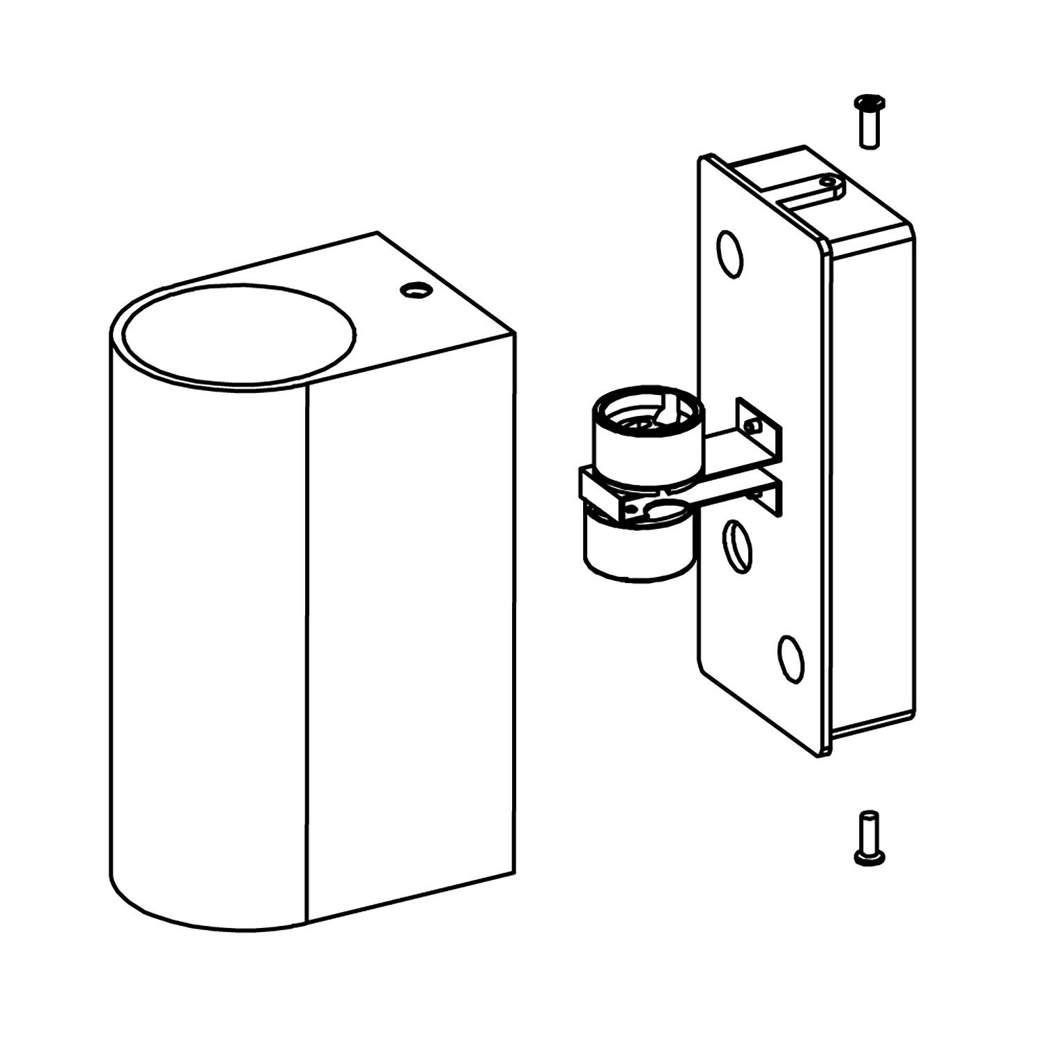 ISOLED Wandleuchte Siara Up&Down 2xGU10, IP54, schwarz, exkl. Leuchtmittel - 2