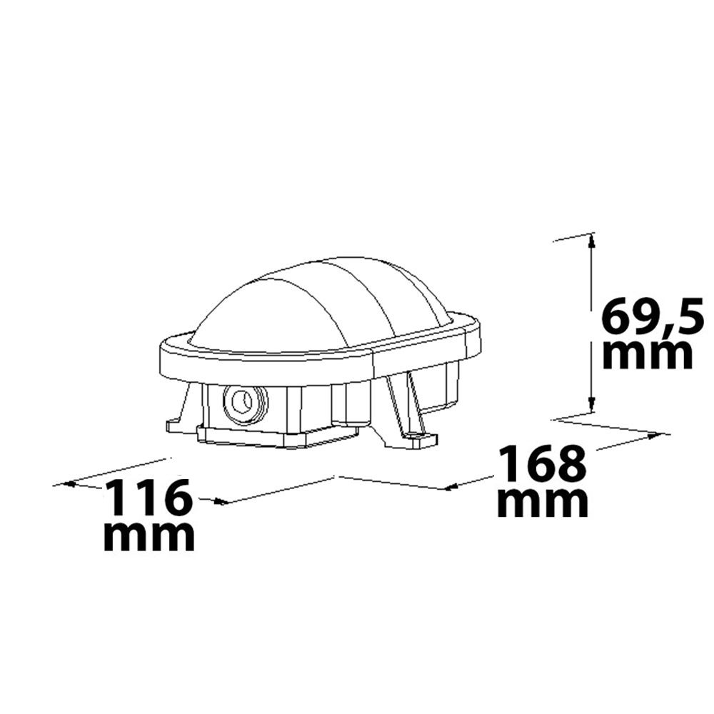 ISOLED LED Kellerleuchte mit HF-Bewegungssensor 10W, IP54, weiß, neutralweiß, - 2