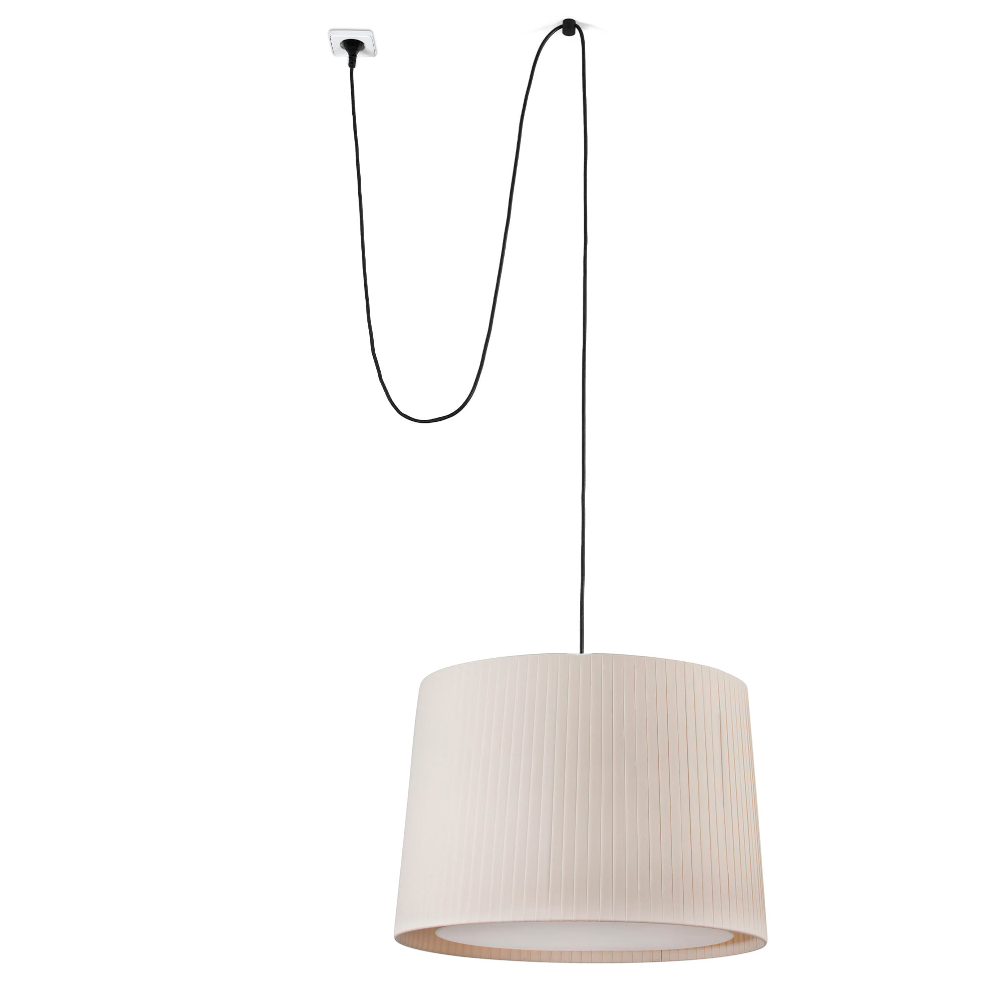 Faro SAMBA Hängeleuchte schwarz/beige mit Stecker Faro SAMBA Hängeleuchte schwarz/beige mit Stecker - 1