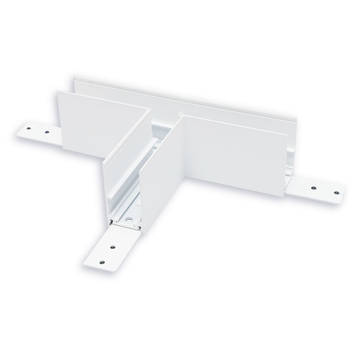 ISOLED Track48 T-Schiene horizontal für Aufbauschiene, weiß, nicht stromführend - 1