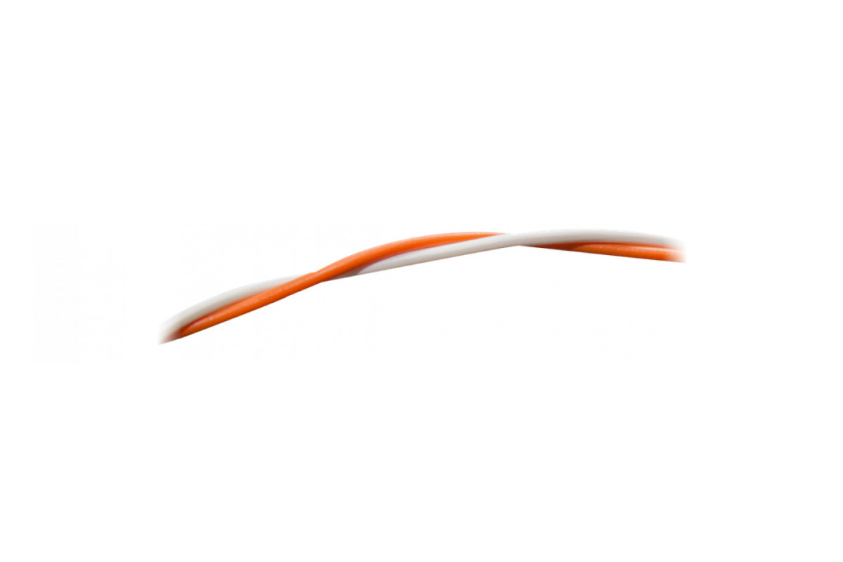Loxone Rangierdraht orange/weiß Loxone Rangierdraht orange/weiß - 1