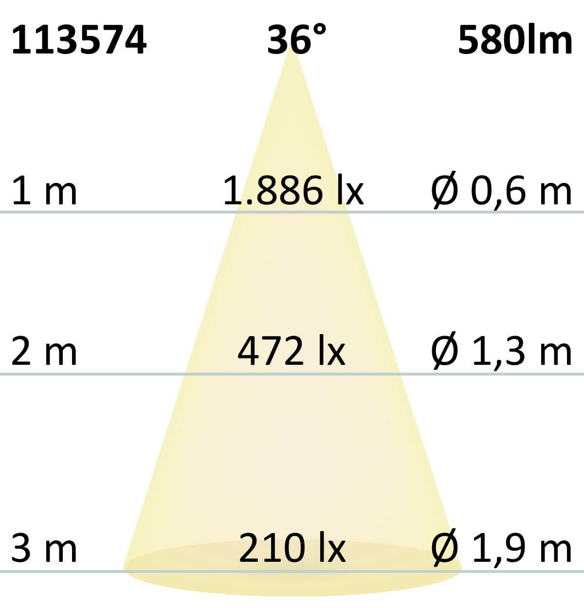 ISOLED MR16 Vollspektrum LED Strahler 7W COB, 36°, 3000K, dimmbar - 7