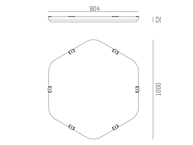 Molto Luce LON INLAY HEX 1000 - Produktbild 2