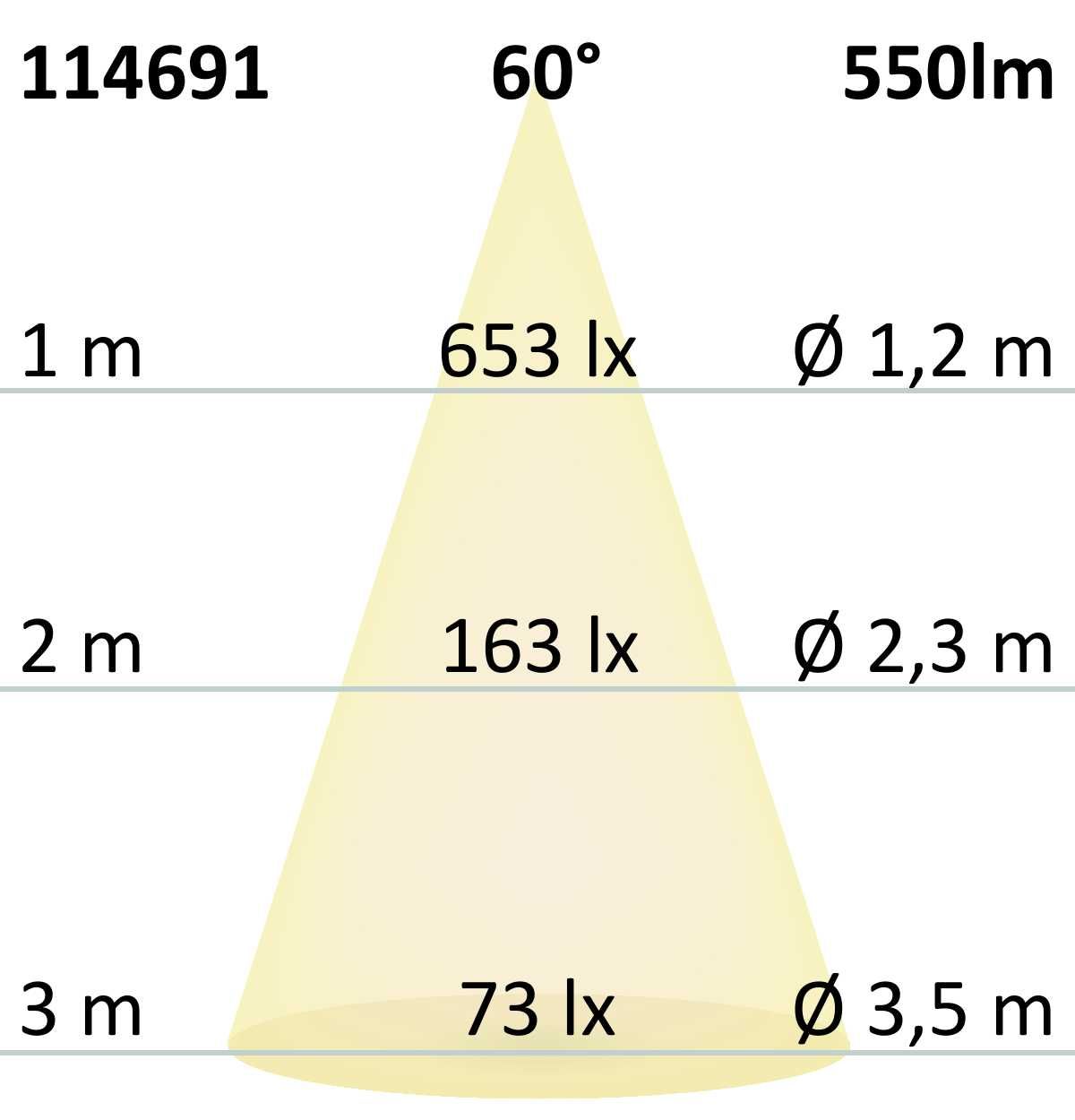 ISOLED LED Einbaustrahler MiniAMP 24V DC, 68mm Loch, alu gebürstet, 5W, 4000K, dimmbar - 4