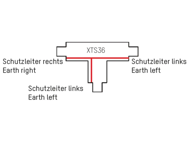 Molto Luce 3 PHASEN T-VERBINDER (schwarz) - 2