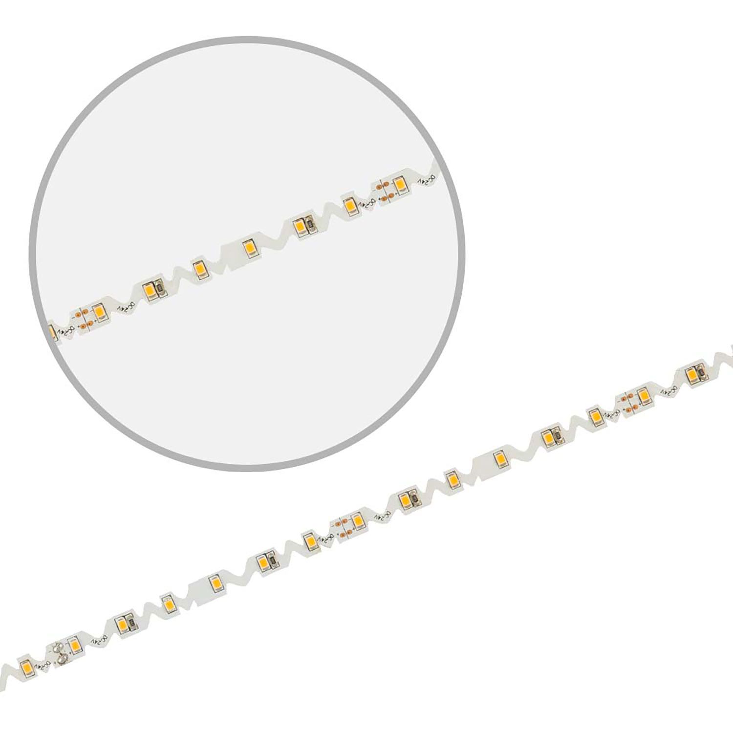 ISOLED LED CRI927 Flexband Curve, 24V 12W, IP20, 2700K, für Winkel und Ecken, 5m Rolle, 60 LED/m - 1